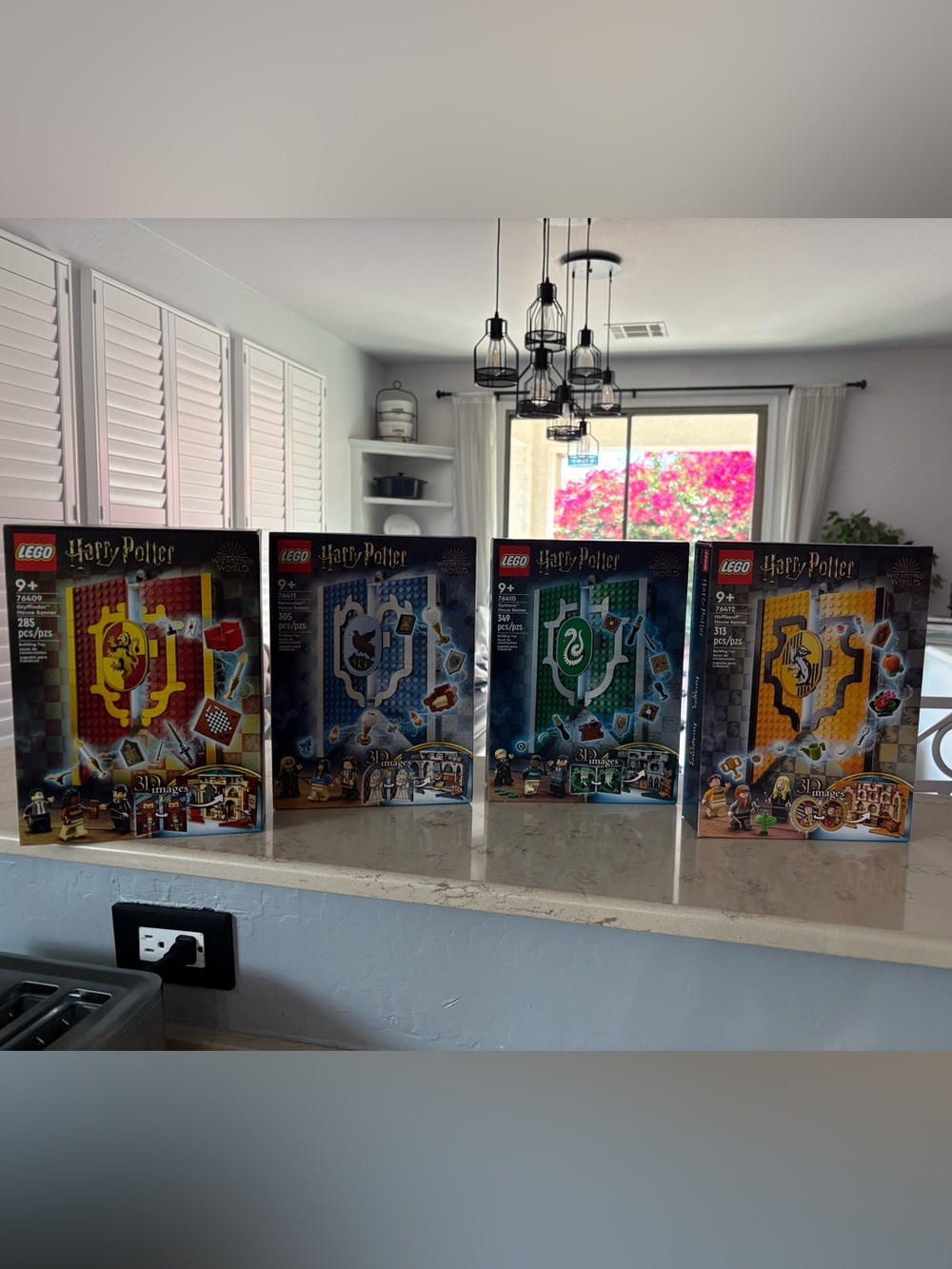 LEGO Harry Potter: Hogwarts House Banners (76409, 76410, 76411, 76412) New Set
